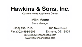 hawkins and sons custom home appliance center delaware