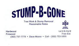 stump be gone tree work delaware